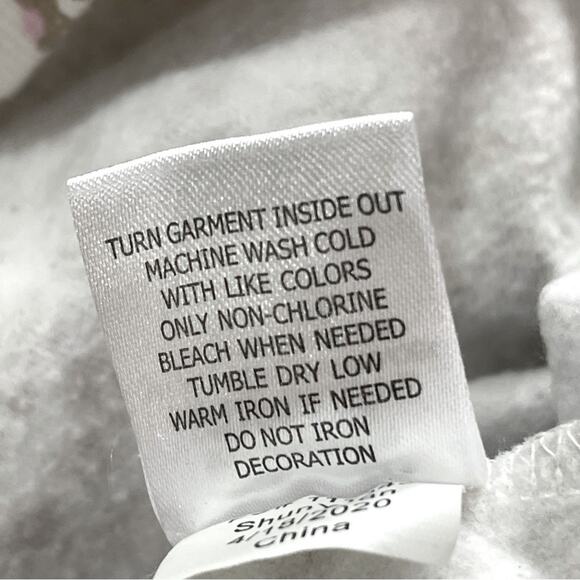 Little Pretties Pink Tan Animal Print Cat Kitty Glasses Graphic Hoodie - Large - Picture 9 of 10